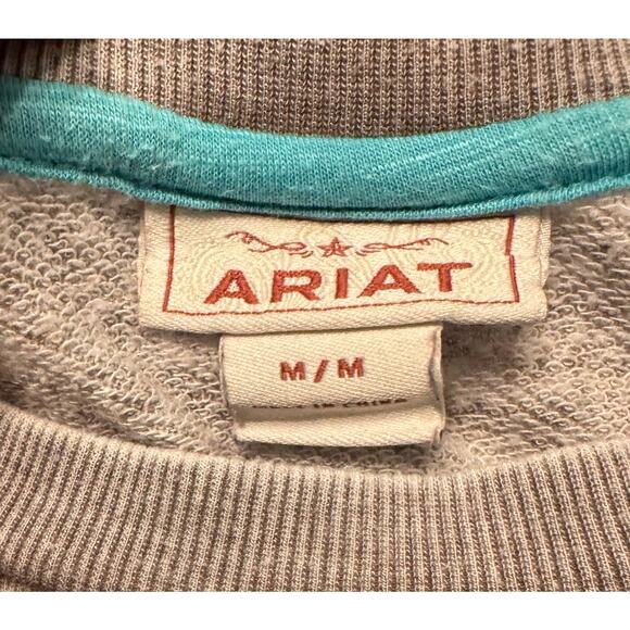 Ariat  Sweatshirt With Embroidered Indian Headdress Size Medium - Picture 4 of 5